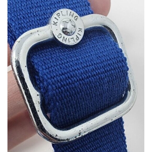 Kipling Crossbody Arto Blue Botanical Floral Medium Shoulder Bag Purse - Picture 9 of 16